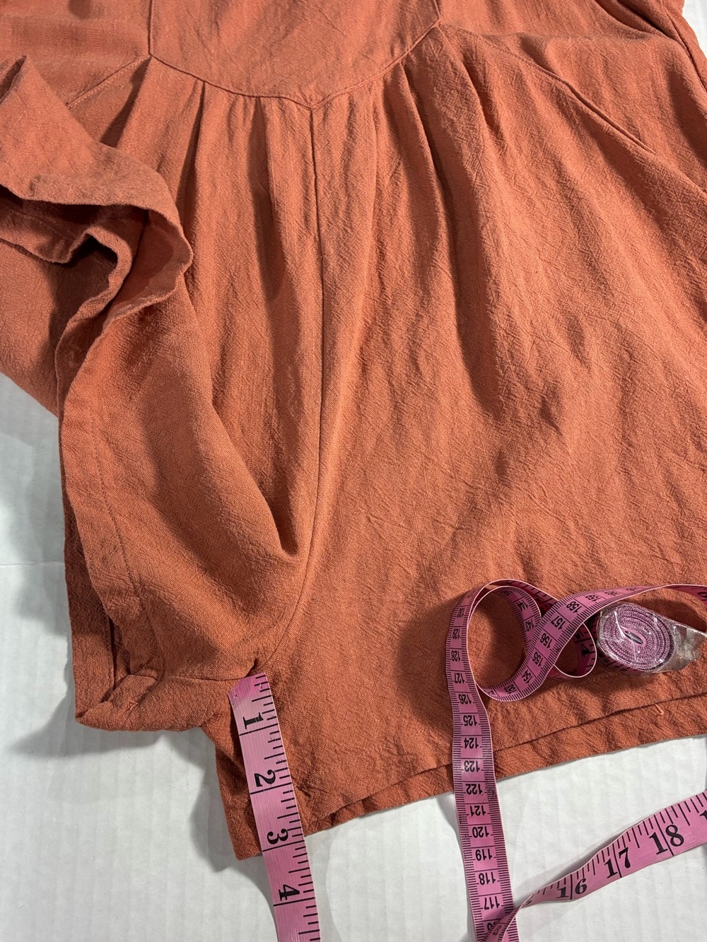 ANRABESS LINEN BLEND SHORTS OVERALLS - Picture 7 of 12